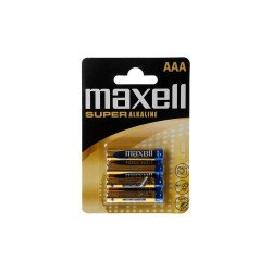 Elem AAA mikro LR03 1,5V Super tartós alkaline 4 db/csomag, Maxell Elem, akkumulátor, töltő Maxell