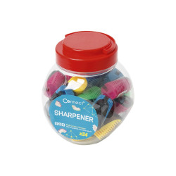 Hegyező 1 lyukú műanyag, tartályos Connect különféle színek Hegyező Connect