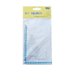 Vonalzókészlet, háromszög 10 cm és 14cm, ( 45°/60° ) 2 db/bliszter Educa Vonalzó, szögmérő Educa