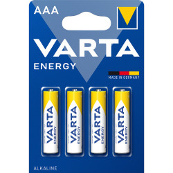 Elem AAA mikro LR03 Energy 4 db/csomag, Varta Elem, akkumulátor, töltő Varta