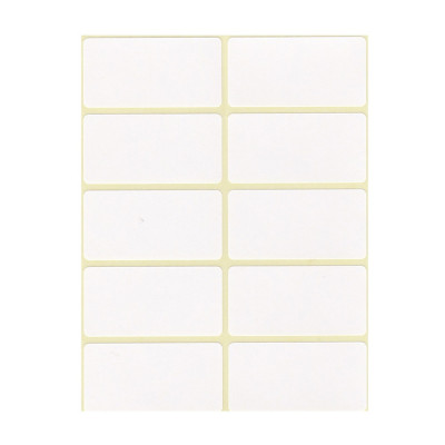 Etikett címke, 25x50mm, 6 lap, 10 címke/lap