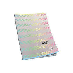 Füzet A4, 40lap, kockás 80g. papír, glitteres Connect Iskolai füzet Connect