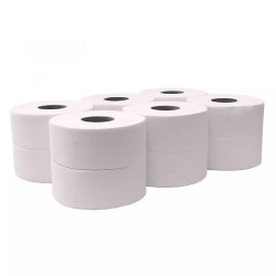 Toalettpapír 2 rétegű közületi átmérő: 19 cm 105 m/tekercs 12 tekercs/karton Millena fehérített_219R105 Toalettpapírok Millena