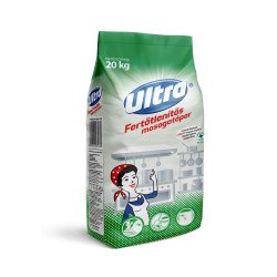 Mosogatópor fertőtlenítő hatással zsákos 20 kg Ultra Kézi mosogatás Ultra