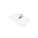 Névkitűző 90x56mm, biztosító tűvel és csiptetővel Bluering®