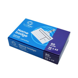 Névkitűző 95X62mm, csiptetős Bluering Névkitűző Bluering