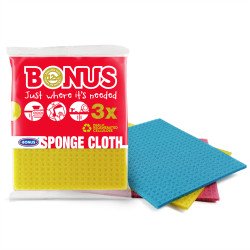 Szivacsos kendő 3 db/csomag Bonus_B132 Szivacsok, kendők, súrolók Bonus