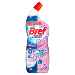 WC tisztító gél 700 ml Bref Power Aktiv Flower Toalett tisztító, WC illatosító Bref