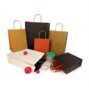 Sodrottfüles papírtáska 220x330mm 100mm talp M méret 200 db/doboz, bordázott barna