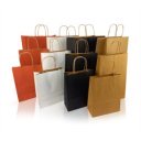 Sodrottfüles papírtáska 220x330mm 100mm talp M méret 200 db/doboz, bordázott barna