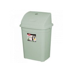 Szemetes kuka billenő fedéllel műanyag 9 literes szürke UP116 Papírkosár, szemetes Planet