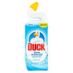 WC tisztító fertőtlenítő gél 750 ml Duck Deep Action Marine Toalett tisztító, WC illatosító Duck