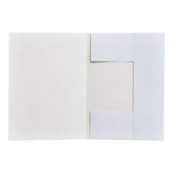 Iratgyűjtő, táblázatos pólyás dosszié A4, 230g. karton Bluering® fehér