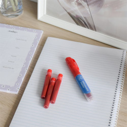 Utántöltő patron cserélhető betétes táblamarkerhez Bluering piros Táblamarker Bluering