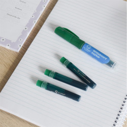 Utántöltő patron cserélhető betétes táblamarkerhez Bluering zöld Táblamarker Bluering