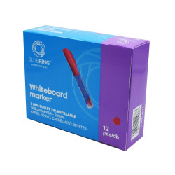 Táblamarker 3mm, kerek, cserélhető betétes, Bluering piros Táblamarker Bluering