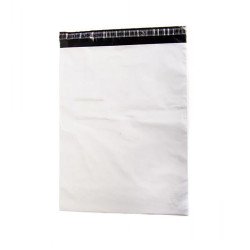 Futártasak, 450x550 + 50 mm. szilikonos záródás Coex Fehér/Fekete Tasak Coex