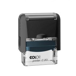 Bélyegző C20 Colop fekete átlátszó ház/kék párna Bélyegző és kelléke Colop