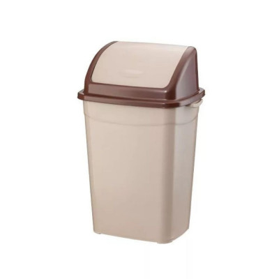 Szemetes kuka billenő fedéllel műanyag 9 literes barna UP116B