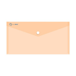 Irattartó tasak DL `csekk` patentos PP Bluering® transzparens narancs Irattartó tasak, patentos Bluering