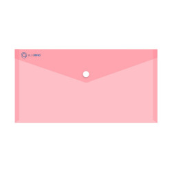 Irattartó tasak DL `csekk` patentos PP Bluering® transzparens piros Irattartó tasak, patentos Bluering