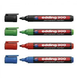 Alkoholos marker 1,5-3mm, kerek Edding 300, 4 klf.szín Permanent marker EDDING