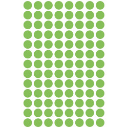 Etikett címke, o8mm, jelölésre, neon 104 címke/ív, 4 ív/doboz, Avery zöld