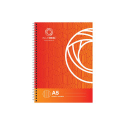Spirálfüzet A5, 70lap Bluering® kockás Spirálfüzet Bluering
