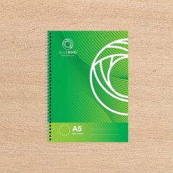 Spirálfüzet A5, 70lap Bluering® sima Spirálfüzet Bluering