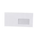 Boríték LA4 enyvezett bélésnyomott jobb ablakos 45x90mm 110 × 220mm J28A20 Bluering® fehér