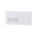 Boríték LA4 szilikonos bélésnyomott bal ablakos 35x90mm 110x220mm B20A20 Bluering® fehér