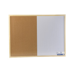 Kombinált parafa + fehér tábla 60x80cm, Bluering® Kombi tábla Bluering