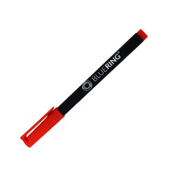 Rostirón, tűfilc alkoholos 0,5mm, OHP Bluering® F piros Tűfilc Bluering