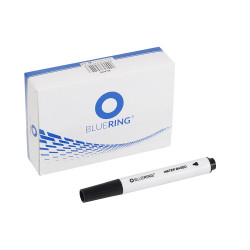 Flipchart marker rostirón vizes kerek végű 3mm, Bluering® fekete Flipchart marker Bluering