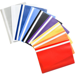 Gyorsfűző műanyag A4, PP Fornax fehér Gyorsfűző műanyag Fornax