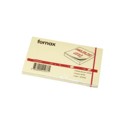 Jegyzettömb öntapadó, 75x125mm, 100lap, Fornax, sárga Öntapadó jegyzettömb Fornax