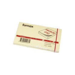 Jegyzettömb öntapadó, 75x125mm, 100lap, Fornax, sárga Öntapadó jegyzettömb Fornax