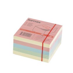 Jegyzettömb öntapadó, 75x75mm, 450lap, Fornax pasztell Öntapadó jegyzettömb Fornax