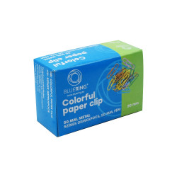 Gemkapocs 50mm, 100 db/doboz, Bluering® színes Kapocs és adagoló Bluering