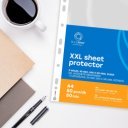 Genotherm lefűzhető, A4, XXL 50 micron 250x310mm, extra SZÉLES víztiszta Bluering® 50 db/csomag