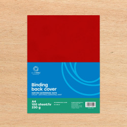 Hátlap, A4, 230 g. bőrhatású 100 db/csomag, Bluering® sötétpiros Kötészeti kellék Bluering