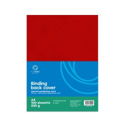 Hátlap, A4, 230 g. bőrhatású 100 db/csomag, Bluering® sötétpiros Kötészeti kellék Bluering