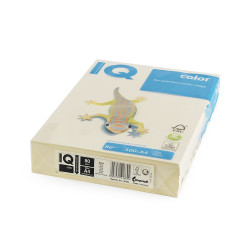 Másolópapír, színes, A4, 80g. IQ BE66 500ív/csomag, pasztell vanilia Másolópapír színes IQ