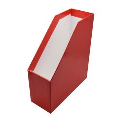 Iratpapucs 9cm, karton, lakkozott Bluering® piros Iratpapucs Bluering