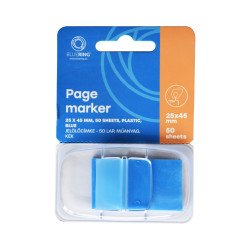 Jelölőcímke 25x45mm, 50lap, műanyag Bluering® kék Jelölőcímke Bluering