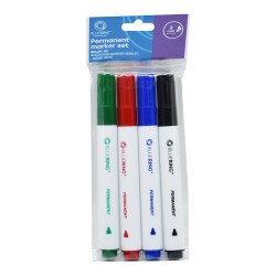 Alkoholos marker készlet, 3mm, kerek hegyű 4-es készlet Bluering® Permanent marker Bluering