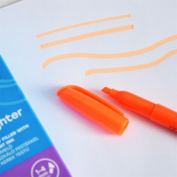 Szövegkiemelő kerek test Bluering® narancs