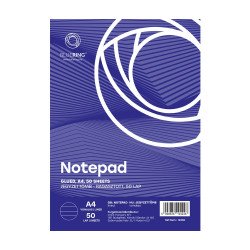 Jegyzettömb ragasztott, A4, 50lap, Bluering® vonalas Jegyzettömb Bluering