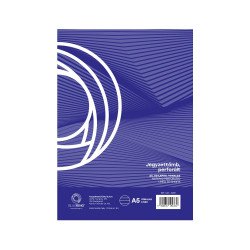 Jegyzettömb perforált, A5, 50lap, Bluering® vonalas Jegyzettömb Bluering