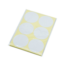 Etikett címke, 50mm, körcímke 60 db/csomag Bluering® fehér Etikett - címke Bluering